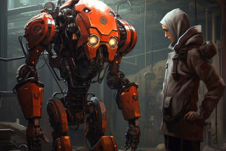 draw custom robot, mecha and cyborg character