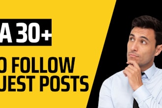 write and publish high da guest post with high do follow websites backlink