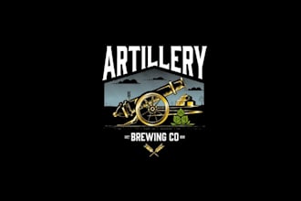 design awesome artillery brewing company logo