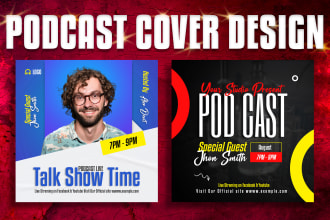 design itunes podcast flyer cover artwork thumbnail broadcast talk show episode