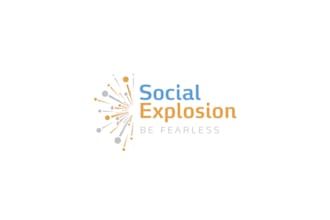 design heritage excellent social explosion logo