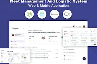 make fleet and logistics web and mobile application development