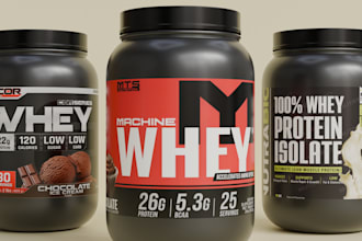 do 3d product design render and packaging mockup for you