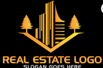 create a distinctive copyright contemporary real state logo or symbol in a day