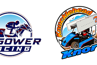 do modern custom racing logo design