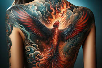 create custom realistic tattoo design, tattoo sleeve