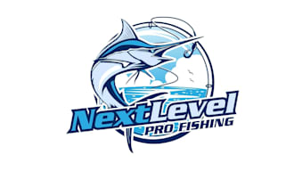 design modern marlin fish and fishing logo for you