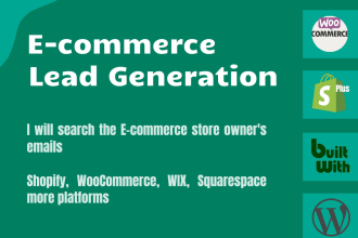 get store leads list for any ecommerce niches