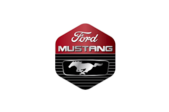 powerful masculine ford mustang logo design