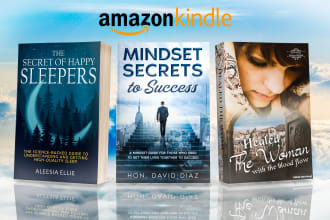 do book cover design, ebook cover or KDP book cover