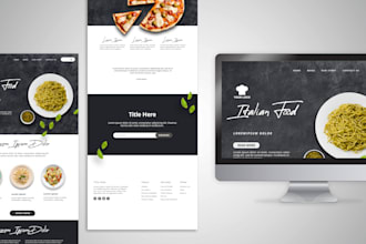 build responsive html landing pages or one page website