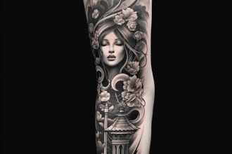draw professional custom tattoo design by a tattoo artist