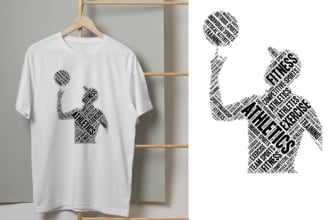 do word cloud art and typography t shirt design