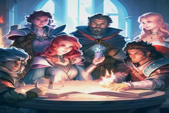 bring to life your dnd party and oc characters