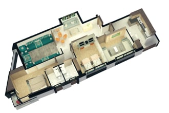 do realistic 3d floor plans with expert presentation