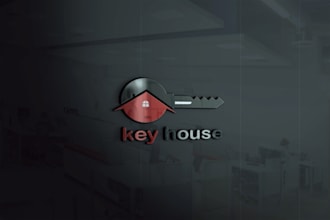 make a 3d mockup logo design