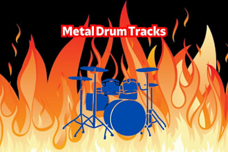 create metal and and rock drum tracks