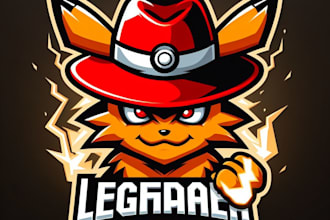 do legendarisch pokemon pokedex mascot logo for company