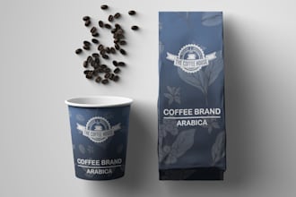 do tea,coffee box,tea pouch bag packaging and label design