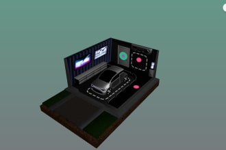 create 3d web experience using r3f or threejs