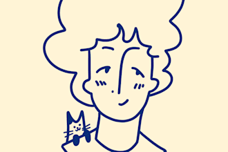 create a minimal style lineart caricature