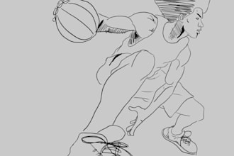 draw nba players for you
