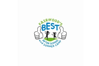 design both tells parents kids summer camp logo