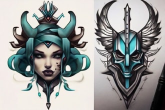 create tattoo designe, custom tattoo designe, tattoo sleeve