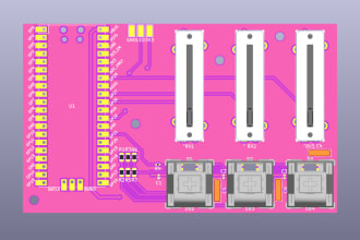 layout your kicad shematic onto a pcb and generate gerber files