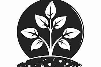 minimalist feminine line art botanical boho hand drawn logo