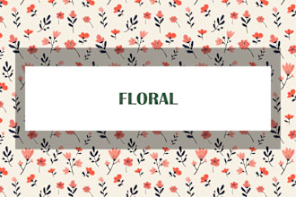 draw a modern seamless cute pattern design