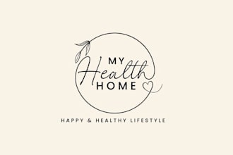 design strong happy healthy webs hop logo
