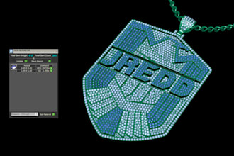 do 3d jewelry cad of hiphop pendant and iced out pendant