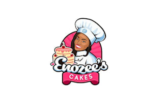 create a skilled, original cakes logo design for you
