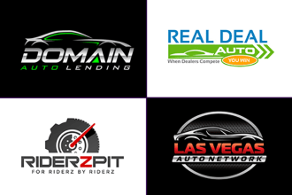 design car racing automotive logo with vector file