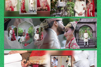 create professional indian wedding album designs