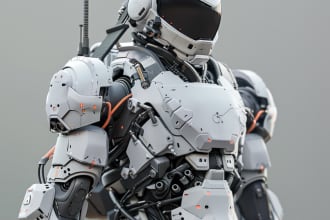 create mecha robot character concept