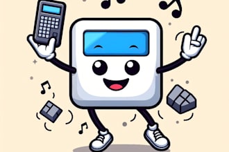 do dance , programing ,concret, mascot logo design
