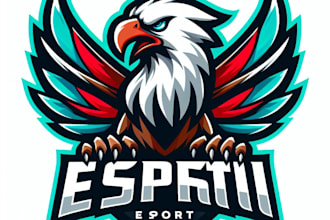 do griffin  , e sport  , animal  , mascot logo design