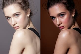 do headshot or portrait photo editing and retouching