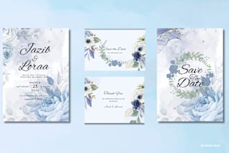 do floral wedding invitation card