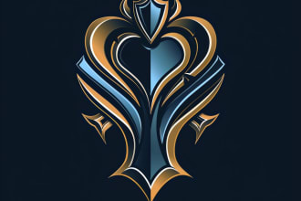 do unique medieval, fantasy, rpg, mmorpg game title logo