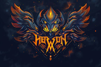 make unique medieval, fantasy, rpg, mmorpg game logo title