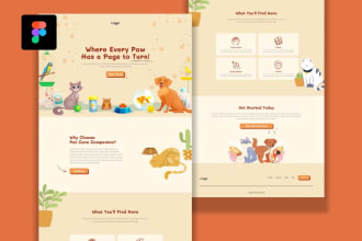 do figma website design, figma landing page, figma app design, figma ui ux