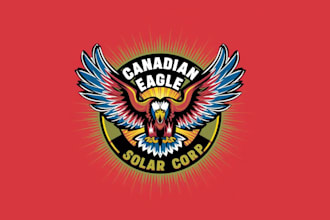 create a distinctive, elegant, eagle logo in a day