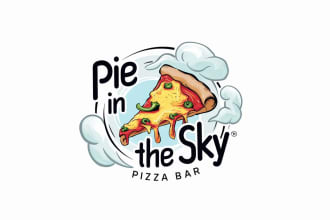 make professional graceful pizza logo and graphic design