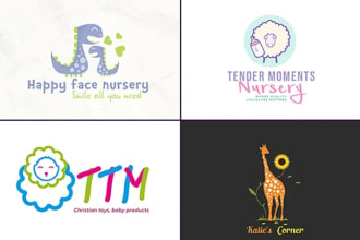 design childcare, baby shop, etsy, or daycare logo