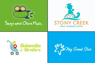 create a awesome children and childcare logo design
