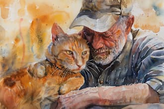 a watercolor house portrait or city space illustration