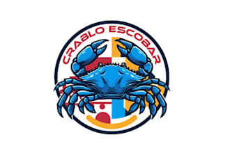 create a unique, striking, crab logo for your company